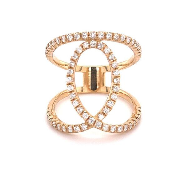 Diamond Ring Size 9.25 14k Gold 0.85 TCW 7.02 Grams Certified $5,950 215418 - Picture 1 of 12